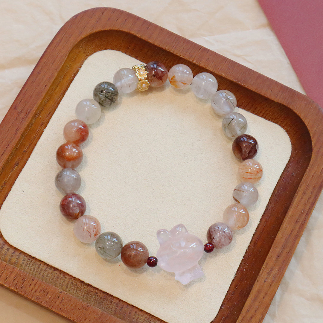 Natural crystal bracelet