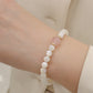 Natural white mother-of-pearl bracelet