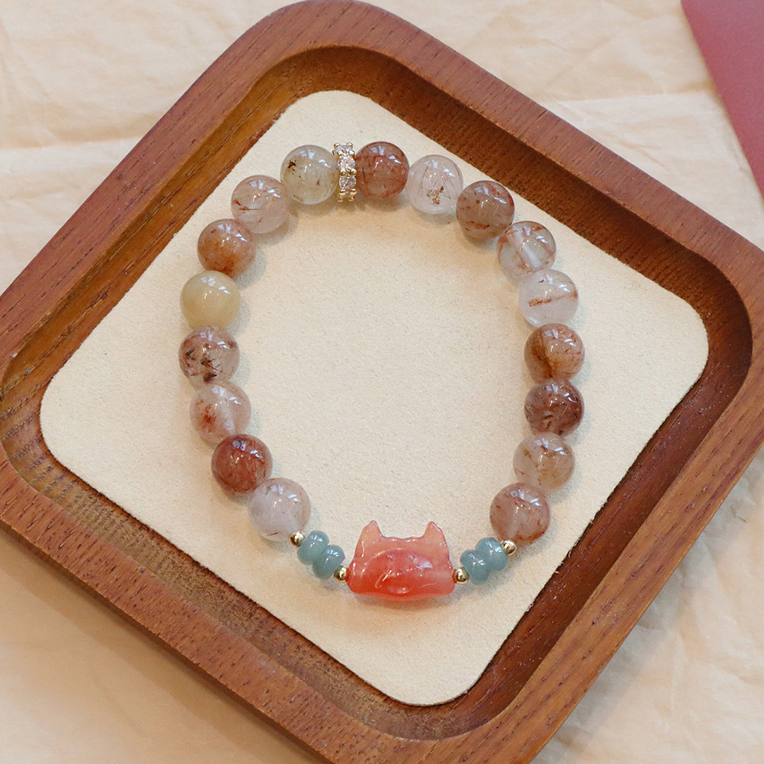 Natural crystal bracelet