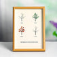 Four Seasons Tree Crystal Stone Photo Frame