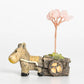 Little donkey cart crystal tree ornament