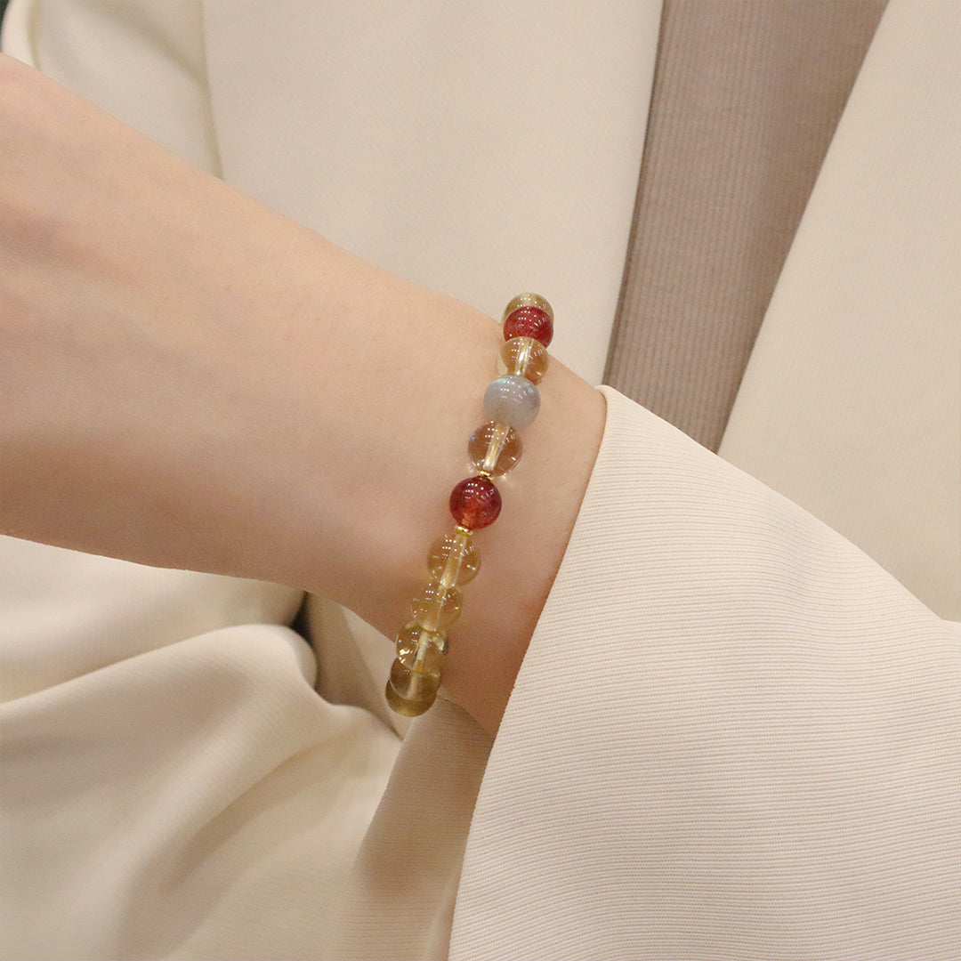 Natural crystal bracelet