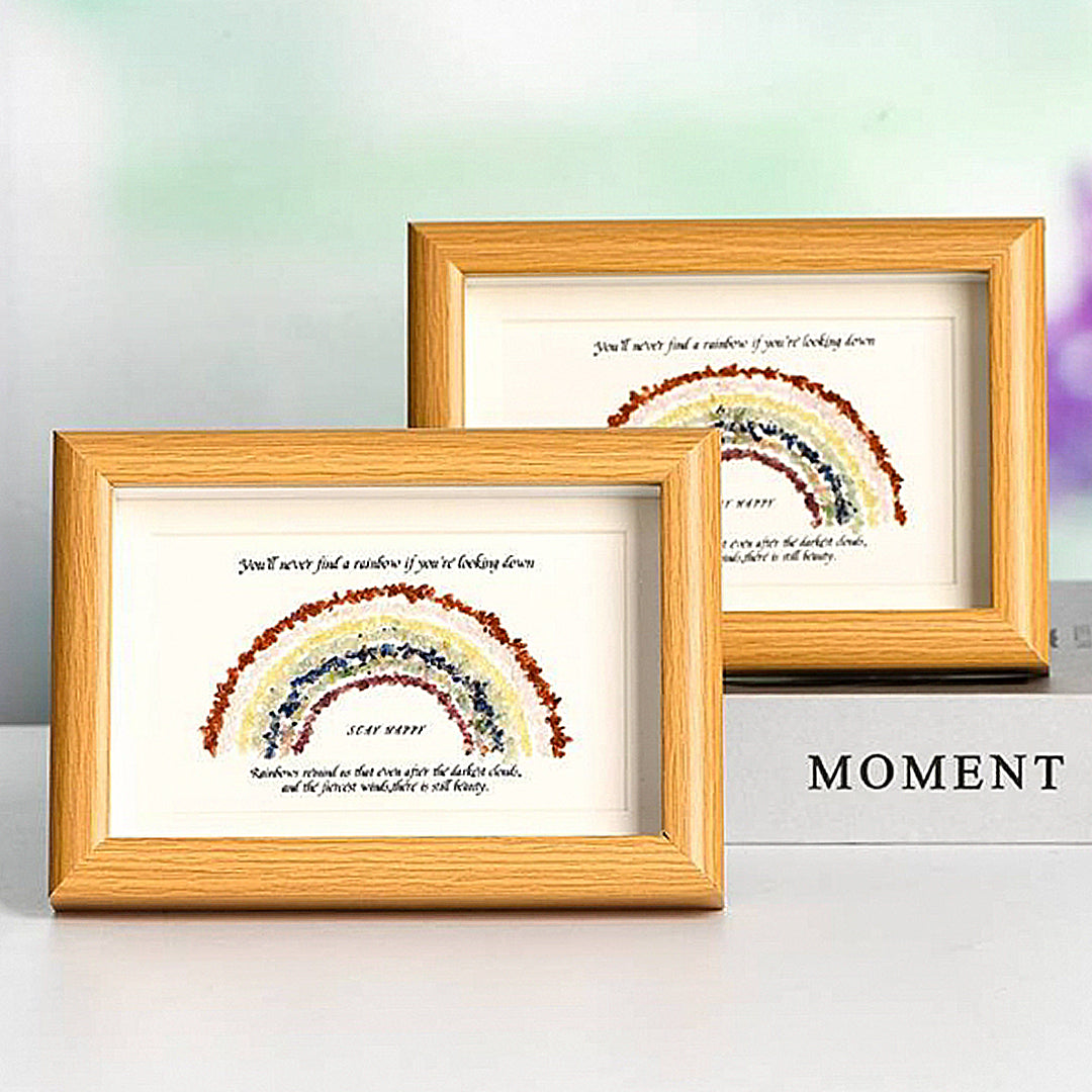 Rainbow Crystal Gravel Photo Frame