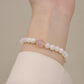 Natural white mother-of-pearl bracelet
