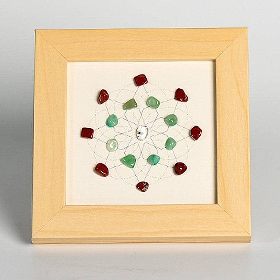 Flower Of Life Crystal Stone Photo Frame