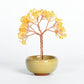 Colorful small bowl shaped crystal tree ornaments