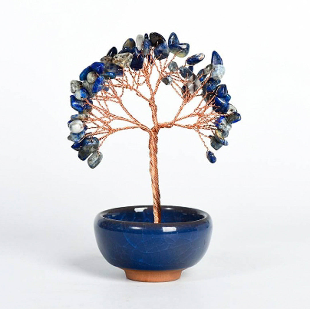 Colorful small bowl shaped crystal tree ornaments