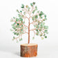 Solid wood base crystal tree ornaments