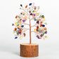 Solid wood base crystal tree ornaments