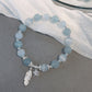 Natural aquamarine bracelet