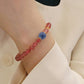 Natural strawberry crystal bracelet