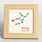 Zodiac Sign Crystal Gravel Decorate Picture Frame