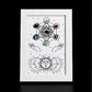 Metatron Hexagonal Rough Crystal Photo Frame