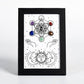 Metatron Hexagonal Rough Crystal Photo Frame