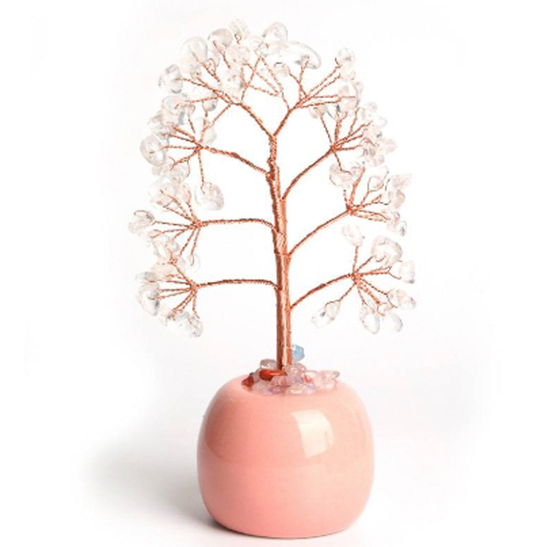 Jar-shaped crystal tree ornaments