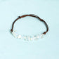 Crushed Stone Leather Rope Bracelet
