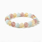 Tranquil Citrine, Aquamarine, and Strawberry Quartz Bracelet
