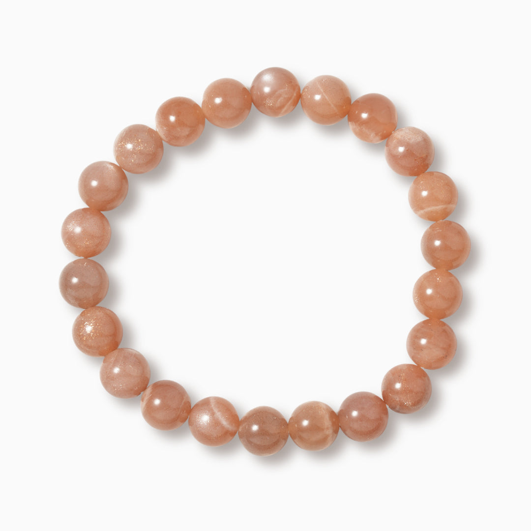 Sunstone Gemstone Beaded Bracelet
