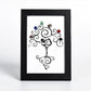 Seven Chakras Tree-like Crystal Stone Frame