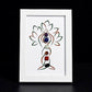 Seven Chakras Tree-like Crystal Stone Frame