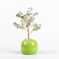 Jar-shaped crystal tree ornaments
