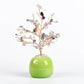 Jar-shaped crystal tree ornaments