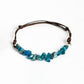 Crushed Stone Leather Rope Bracelet