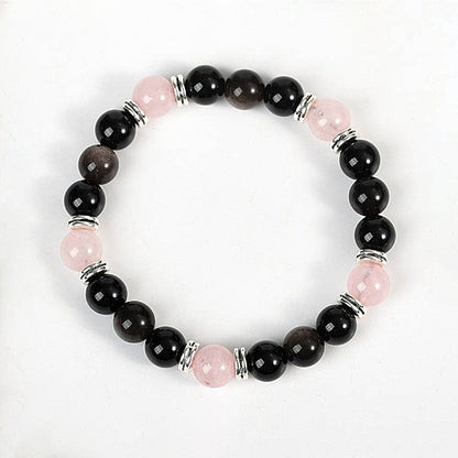 Obsidian With Stone Bracelet