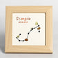 Zodiac Sign Crystal Gravel Decorate Picture Frame