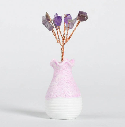 Vase-shaped crystal ornaments