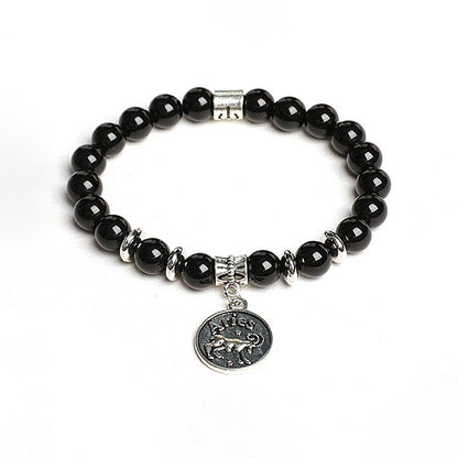 Obsidian Zodiac Bracelet