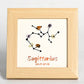 Zodiac Sign Crystal Gravel Decorate Picture Frame