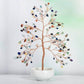 Small white bowl crystal ornament