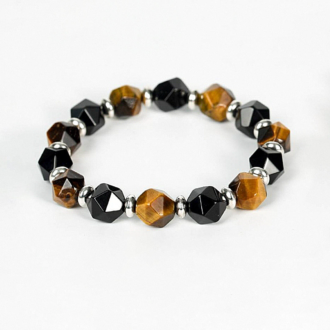 Faceted Double Gemstone Bracelet