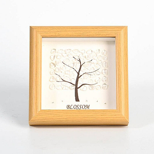 Block Tree Rough Stone Crystal Photo Frame