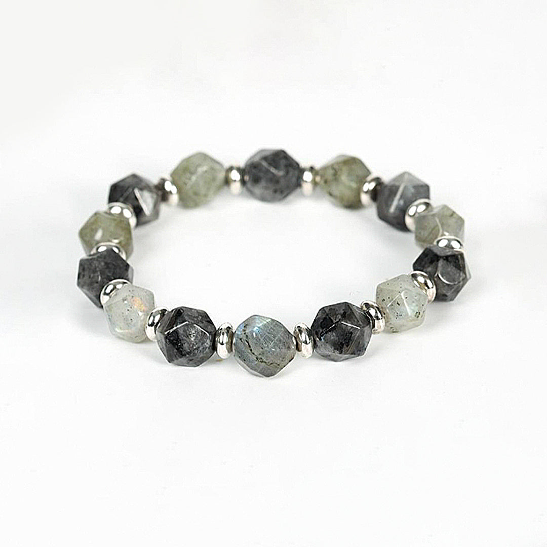Faceted Double Gemstone Bracelet