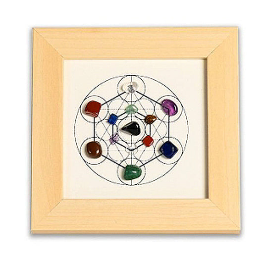 Metatron Hexagonal Crystal Stone Photo Frame