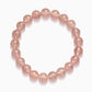 Elegant Strawberry Quartz Serenity Bracelet