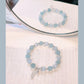 Natural aquamarine bracelet