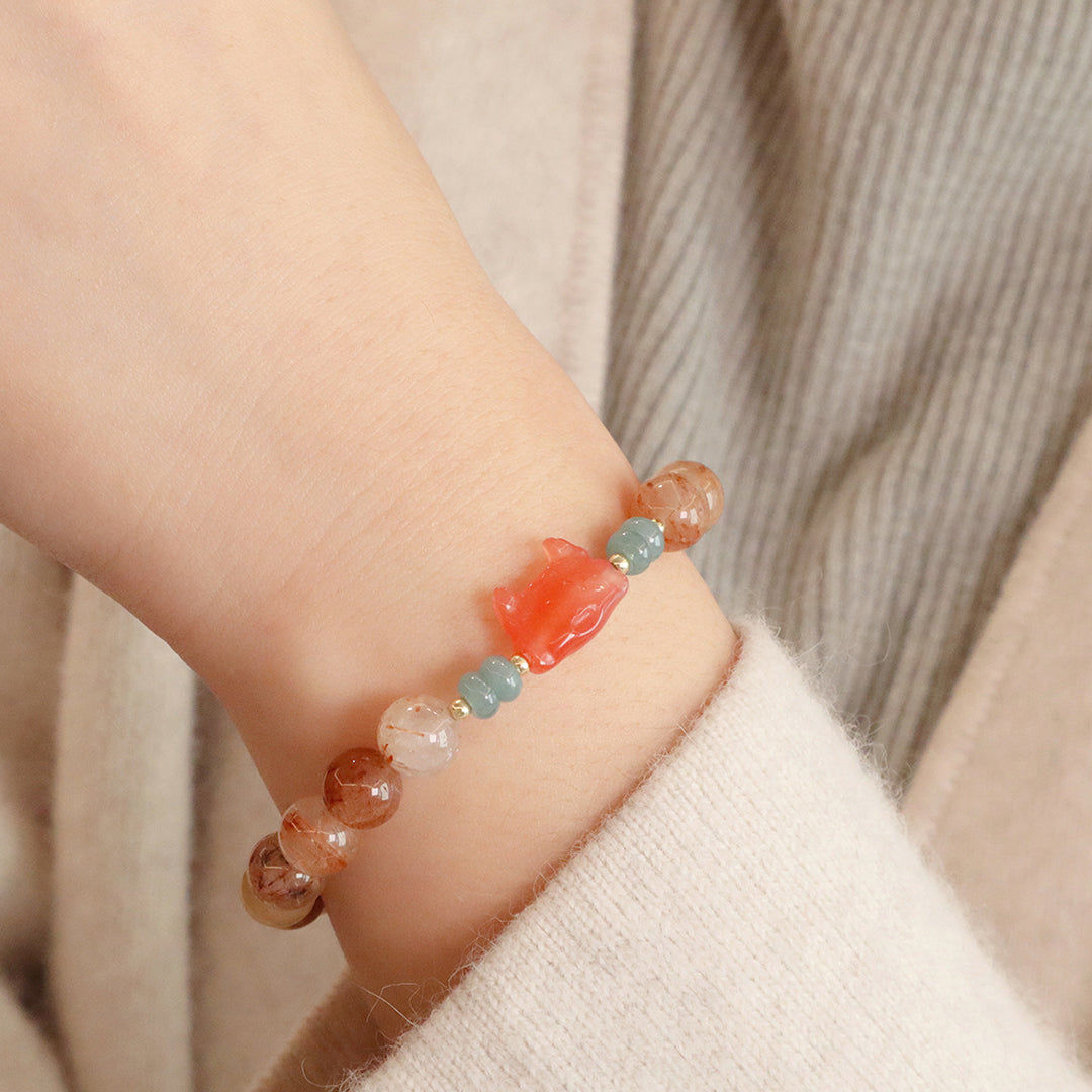Natural crystal bracelet
