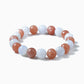 Sunstone and Rose Quartz Crystal Beaded Bracelet