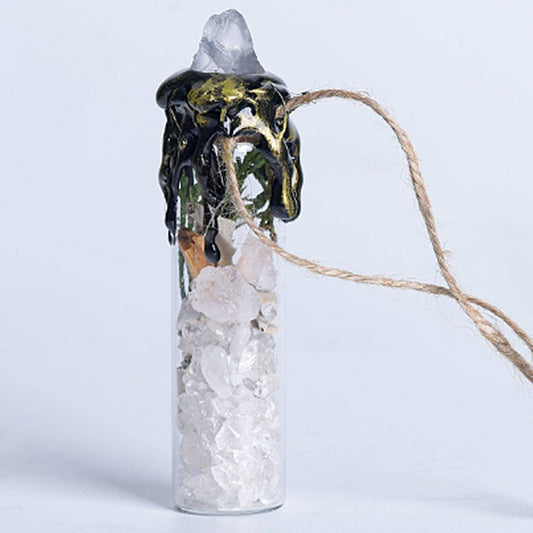 Natural Crystal Crushed Stone Wishing Bottle