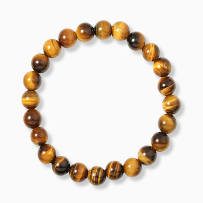 Tiger's Eye Gemstone Beaded Bracelet