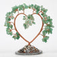 Love agate base crystal tree ornament