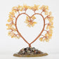 Love agate base crystal tree ornament