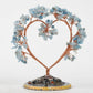Love agate base crystal tree ornament