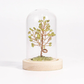 Peridot lawn crystal tree ornaments