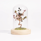 Peridot lawn crystal tree ornaments