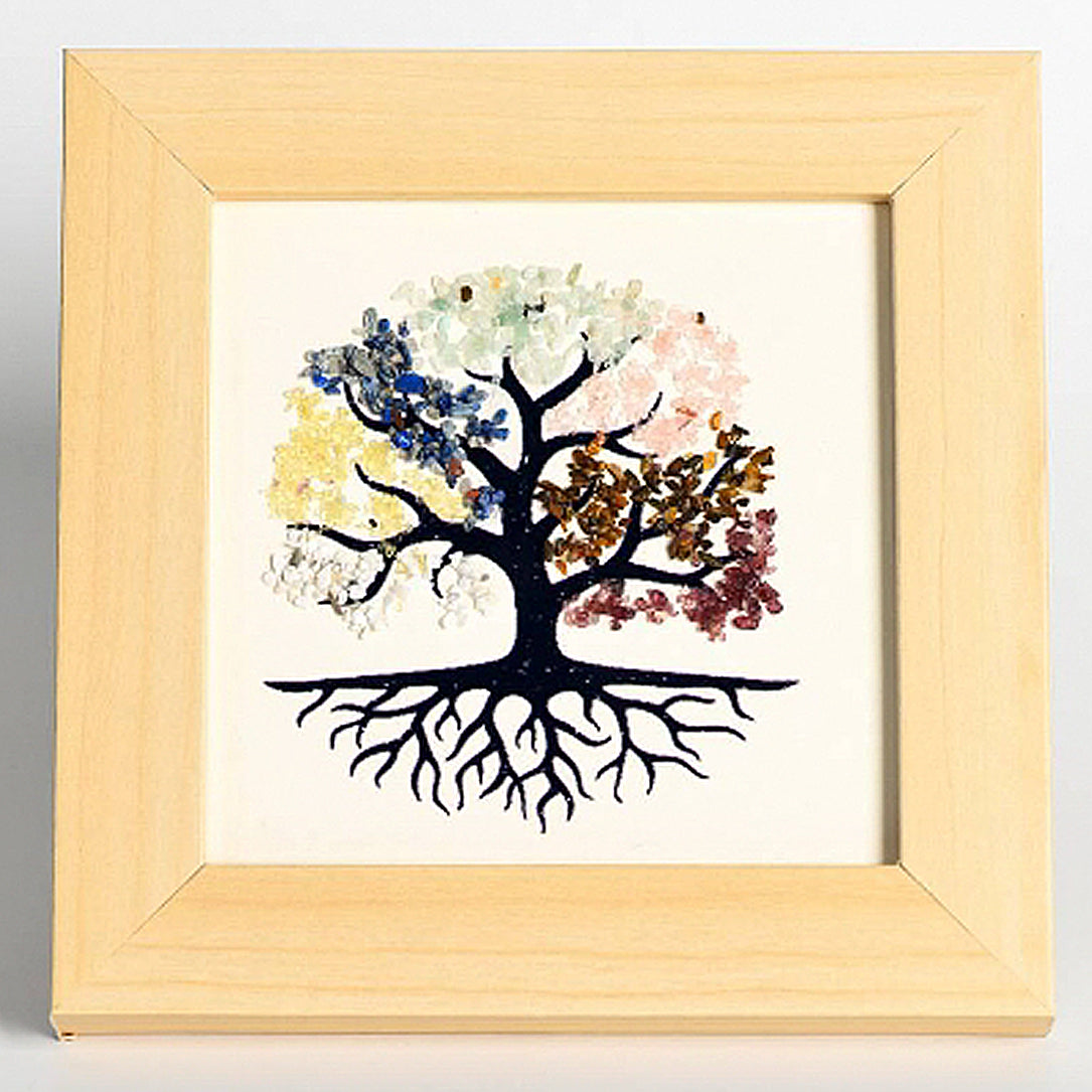 The Tree Of Life Vrystal Dtone Decorates The Picture Frame