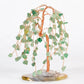 Agate base willow crystal tree ornament